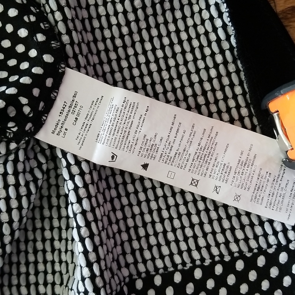 (12) Joseph Ribkoff Polka Dot High-Low - Picture 8 of 11